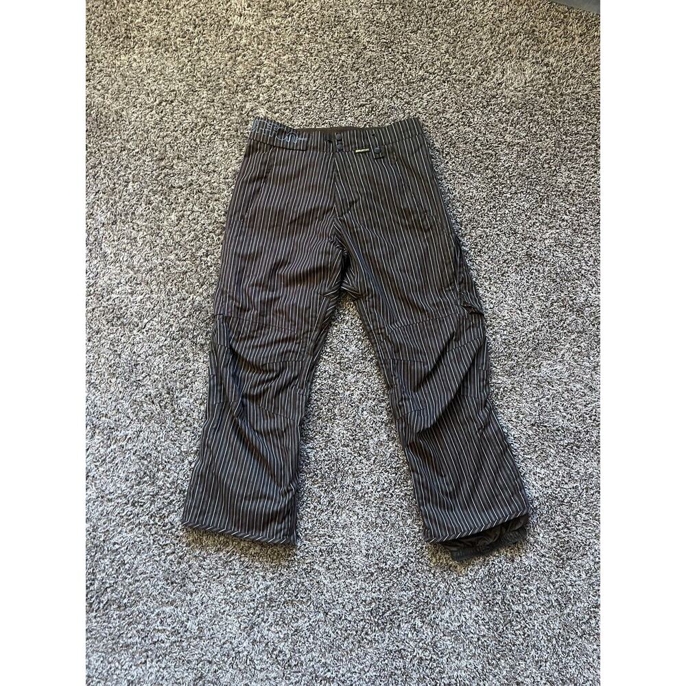 Burton The White Collection Insulated Snow Pants Size XS Striped